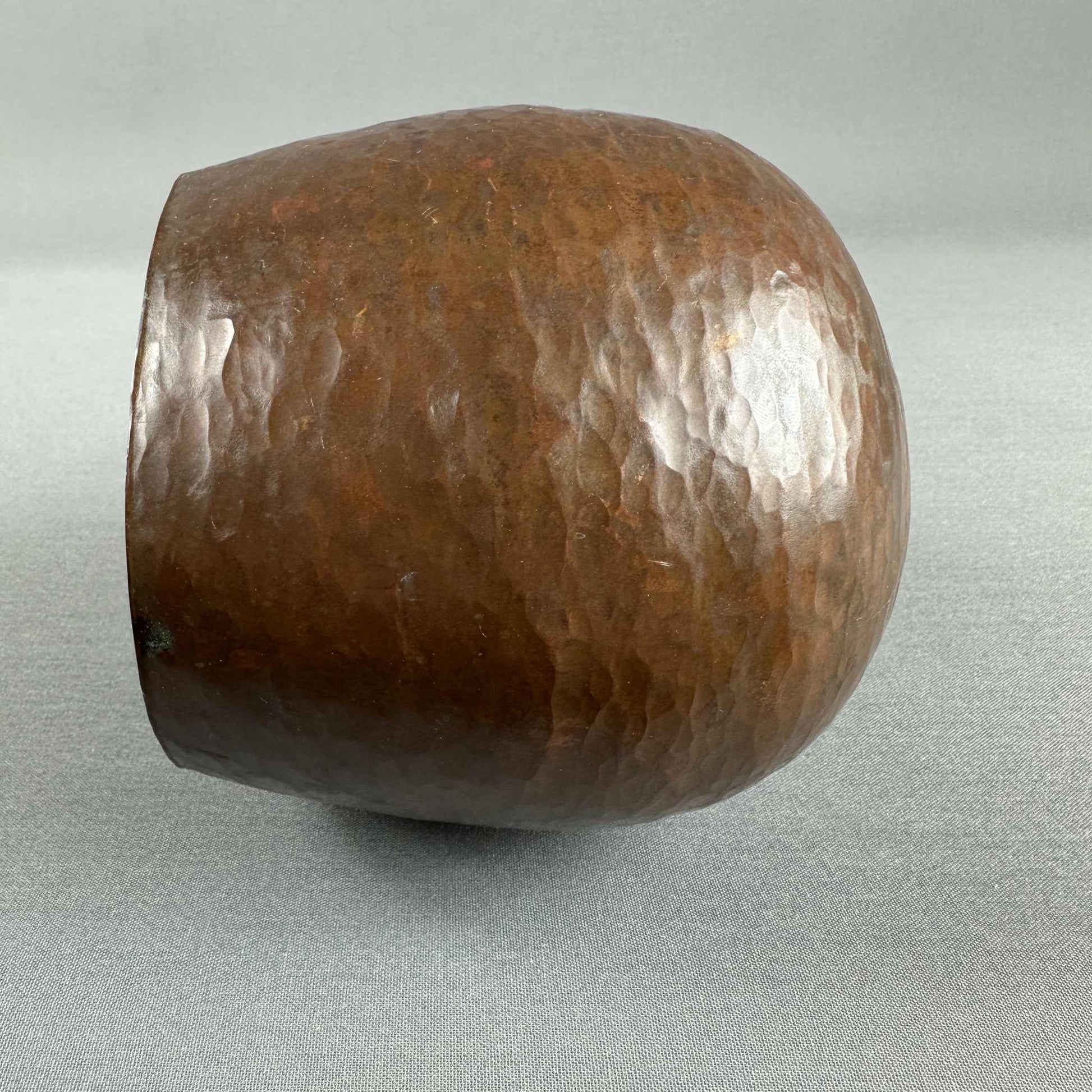 Gehämmertes Kupfergefäß 50er Signiert Vintage Mid Century
