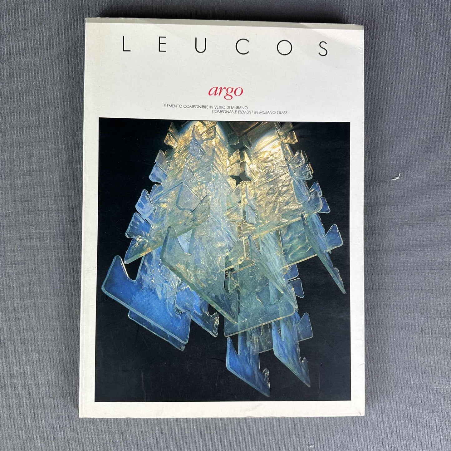 Murano Glas Kronleuchter Argo von Giusto Toso für Leucos 1970er Vintage