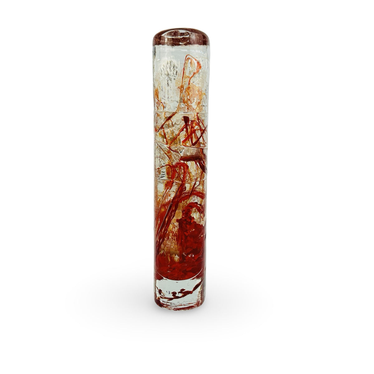 Marsberger Eisblock Vase, schmale Seitenansicht mit 4,6 cm Tiefe