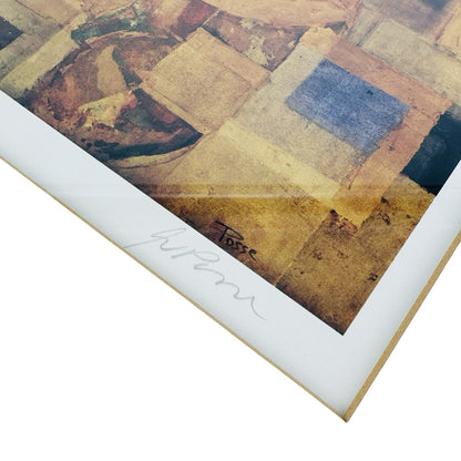 Detail der Bleistiftsignatur von Wolfgang Posse und der gedruckten Signatur Posse in der Bildecke