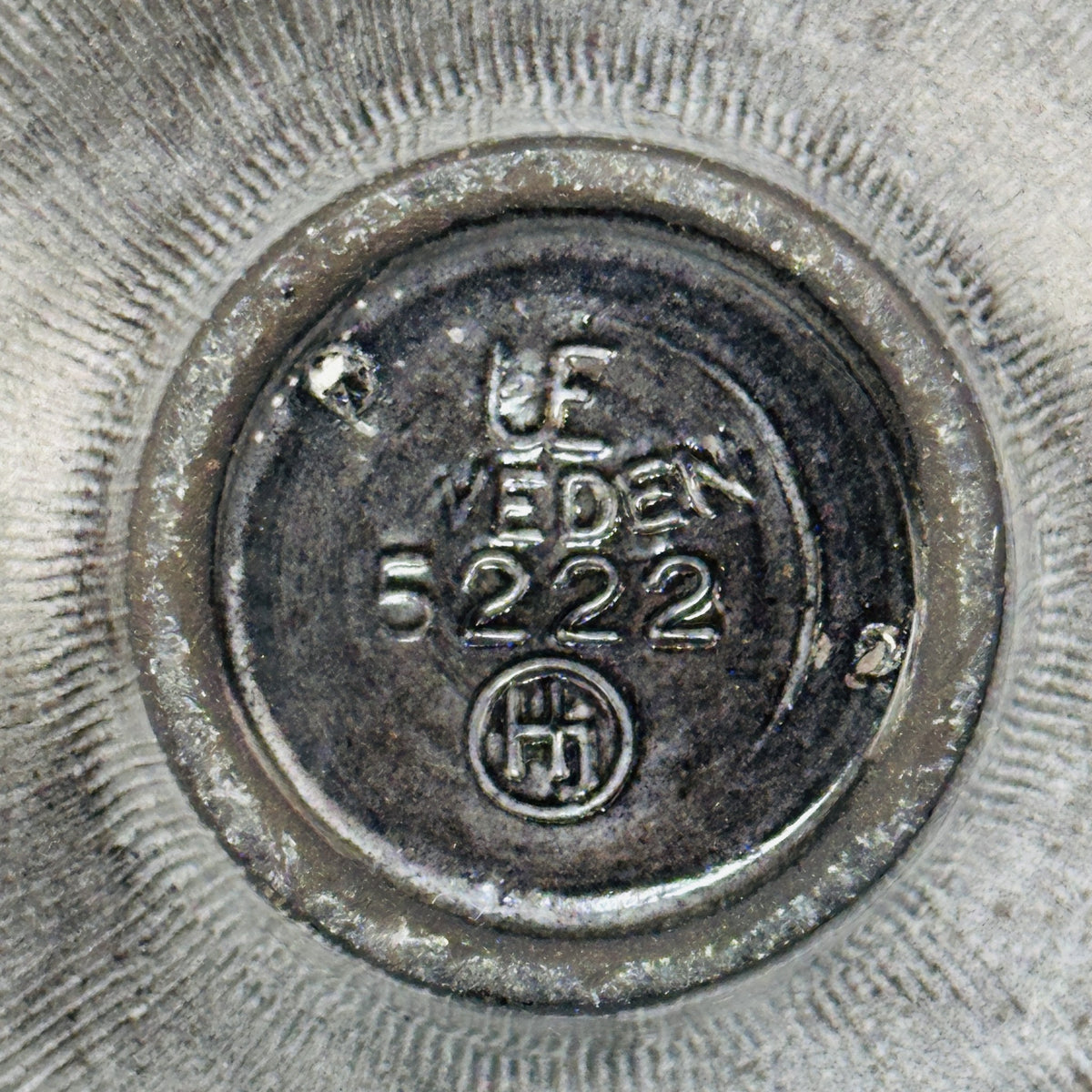 Bodenmarke UE Sweden 5222 mit Monogramm Hj von Hjördis Oldfors
