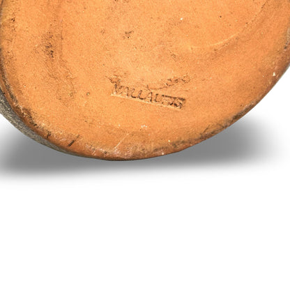 Detail of the impressed VALLAURIS stamp on the underside of the ceramic jug