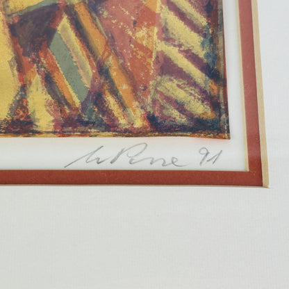 Detail Bleistiftsignatur W. Posse 91 unter der Silberätzung